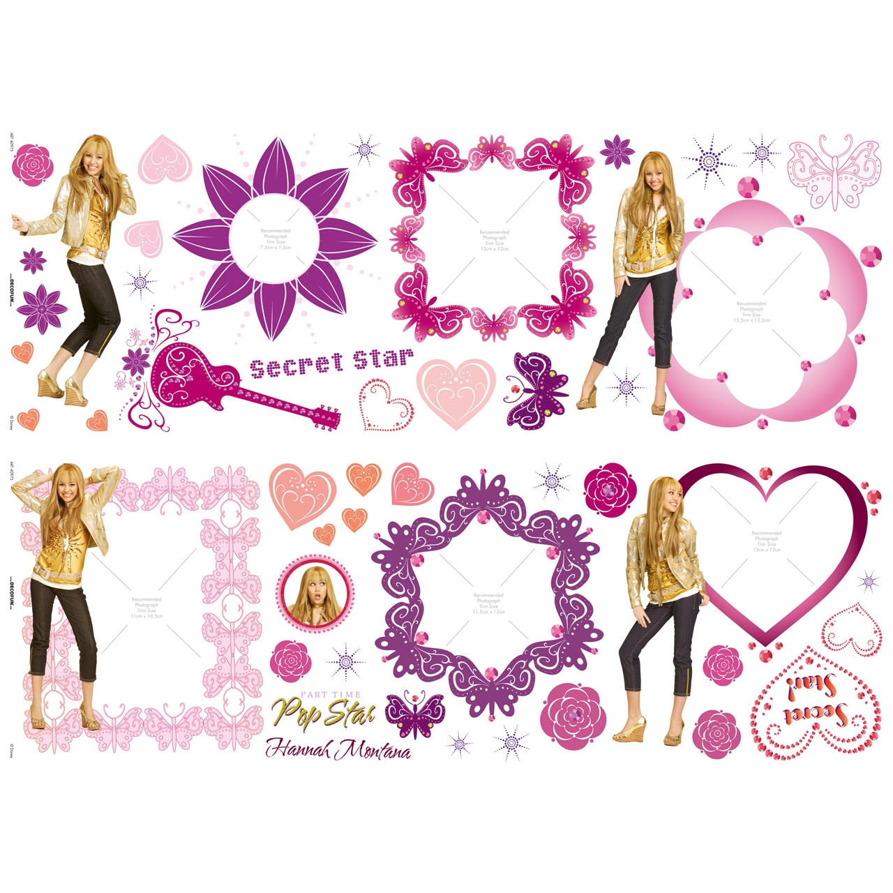 Hannah Montana photo-appliques - Decofun