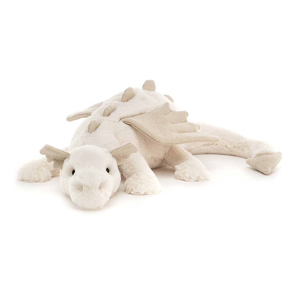 Jellycat Snow Dragon Large - Soft Cuddly Toy Jellycat Snow Dragon Large - Soft Cuddly Toy