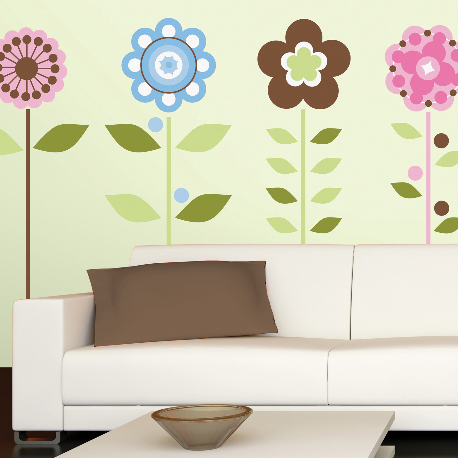 Growing flowers mural - RoomMates Growing flowers mural - RoomMates