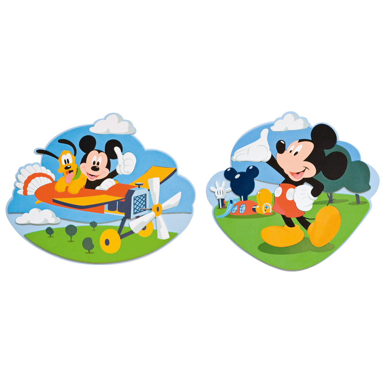 Mickey Mouse Clubhouse wall decoration 2 pcs. - Decofun Mickey Mouse Clubhouse wall decoration 2 pcs. - Decofun