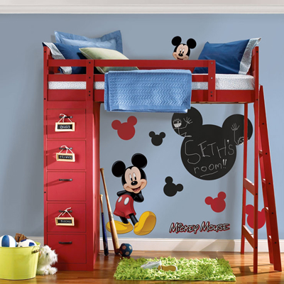 Micky Maus, mit Kreide beschriftbare Wandsticker - RoomMates for KiDS Micky Maus, mit Kreide beschriftbare Wandsticker - RoomMates for KiDS
