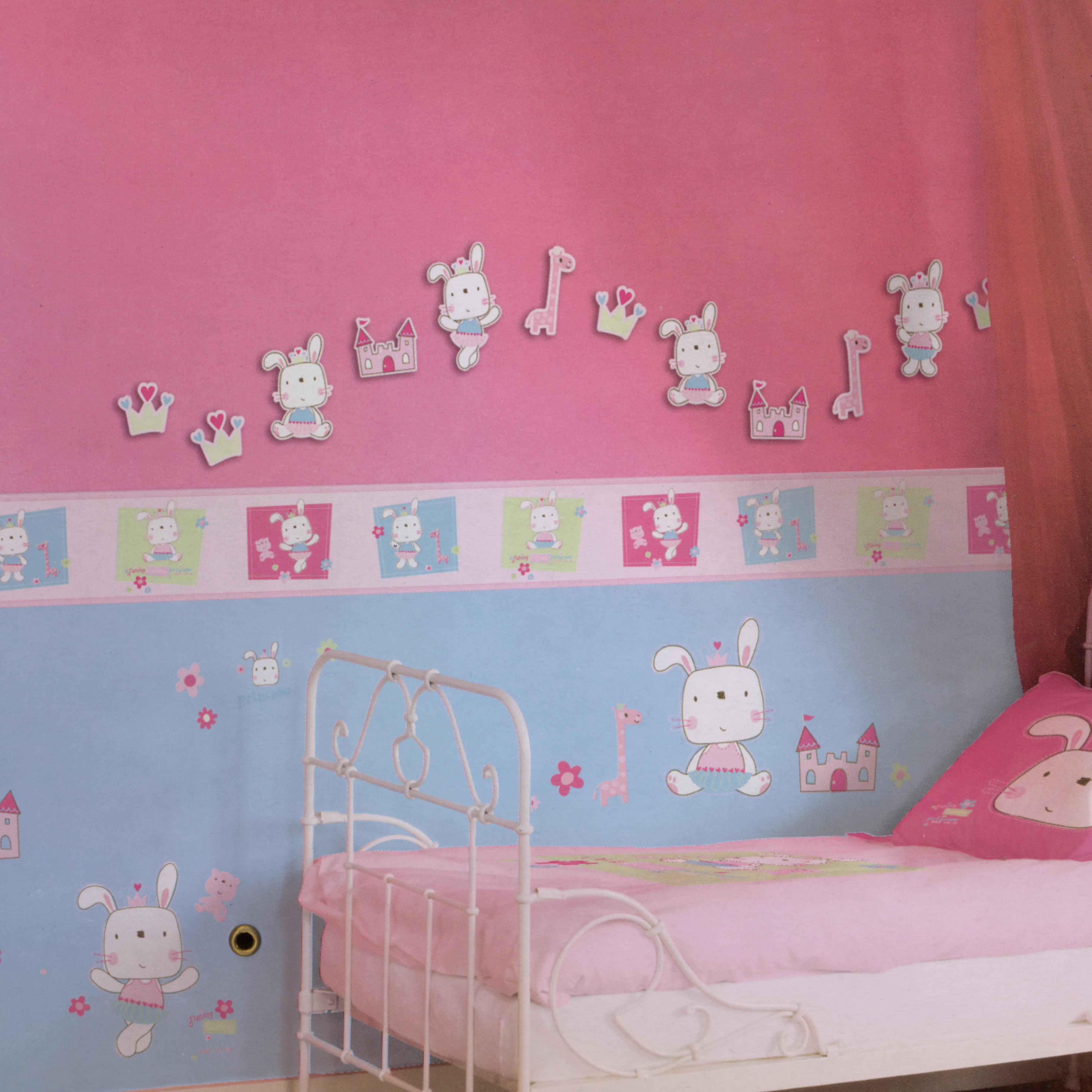 Funny Bunny mini Wanddekoration - Decofun - Produktbild 4