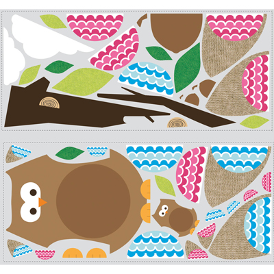 One Décor Owl & Branch Peel & Stick Wandbild - RoomMates One Décor Owl & Branch Peel & Stick Wandbild - RoomMates - Produktbild 2