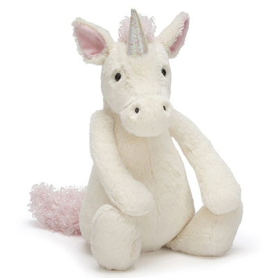 Einhorn (weiß/pink) - Jellycat Plüschfigur Bashful Unicorn Original