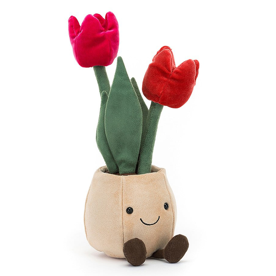 Amuseable Tulip Pot - cuddly toy from Jellycat
