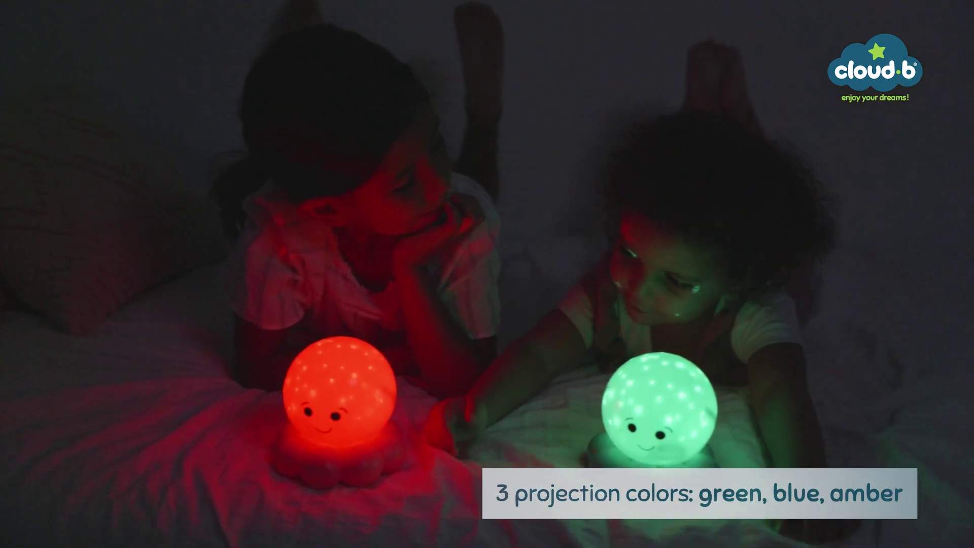 Video 1: Dreamz To Go Zoo Friendz - zebra - magic LED night light - by cloud b