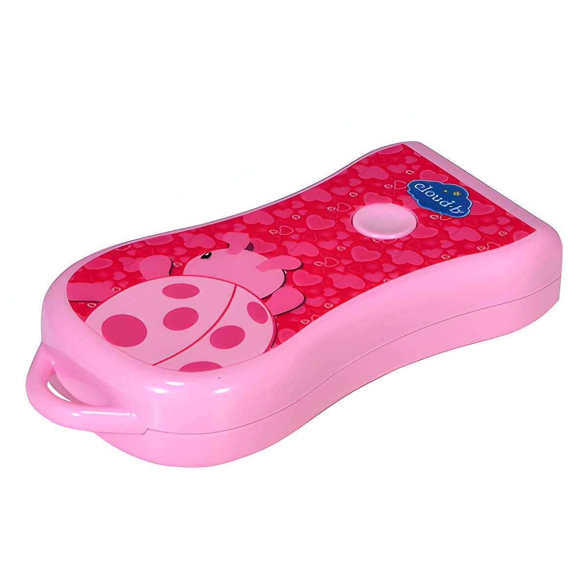 Cloud b Twilight Ladybug flashlight, pink LED torch with ladybug design, product photo