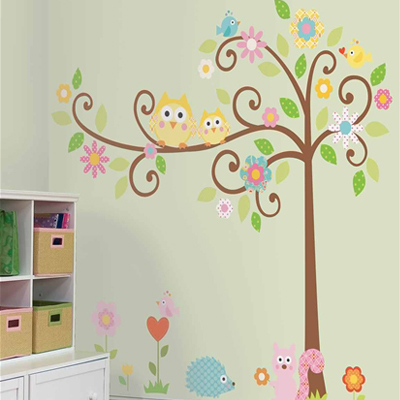 Scroll tree mural - RoomMates for KiDS Scroll tree mural - RoomMates for KiDS
