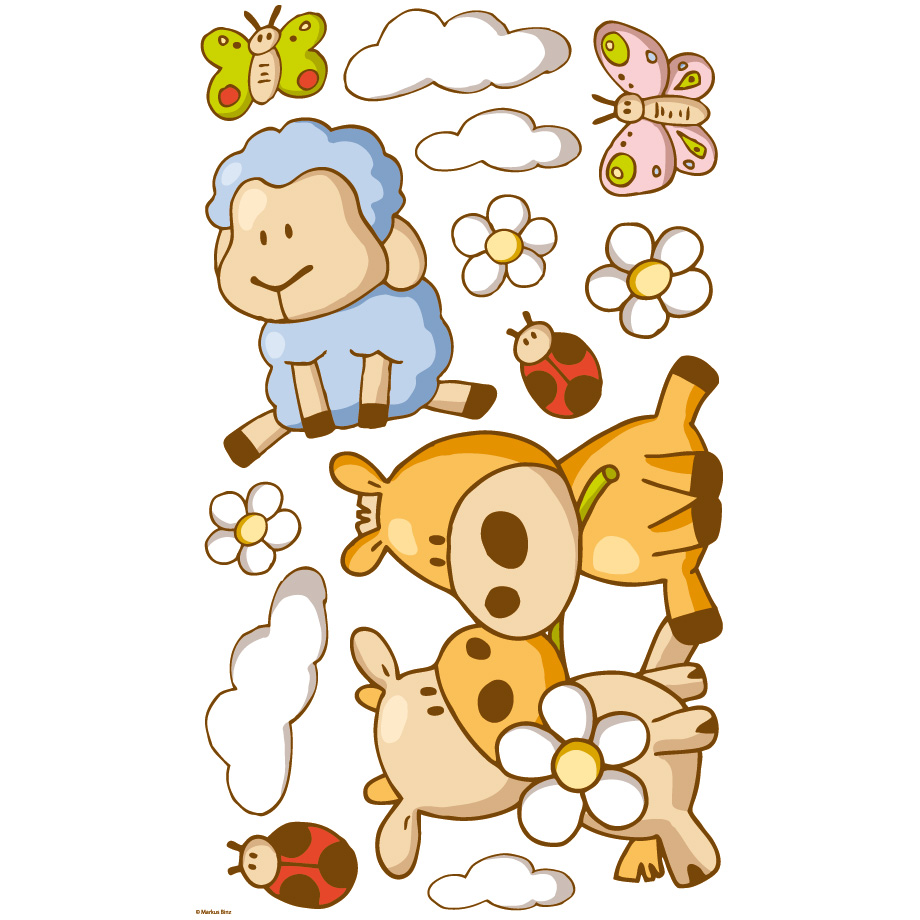 Streichelzoo Sticker-Sortiment - Dinico