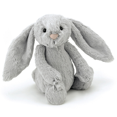 Bashful silver bunny Original - cuddly toy from Jellycat