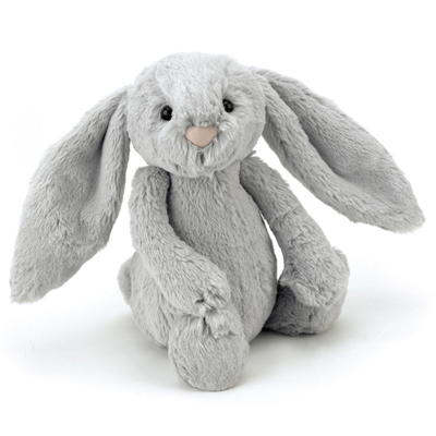 Jellycat Bashful Silver Bunny Original - Soft Cuddly Toy Jellycat Bashful Silver Bunny Original - Soft Cuddly Toy