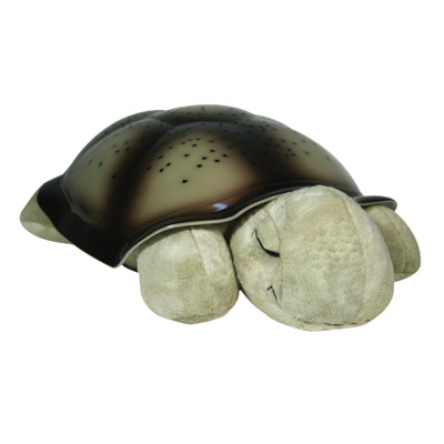 Twilight Turtle magic LED night light - classic mocha - by cloud b