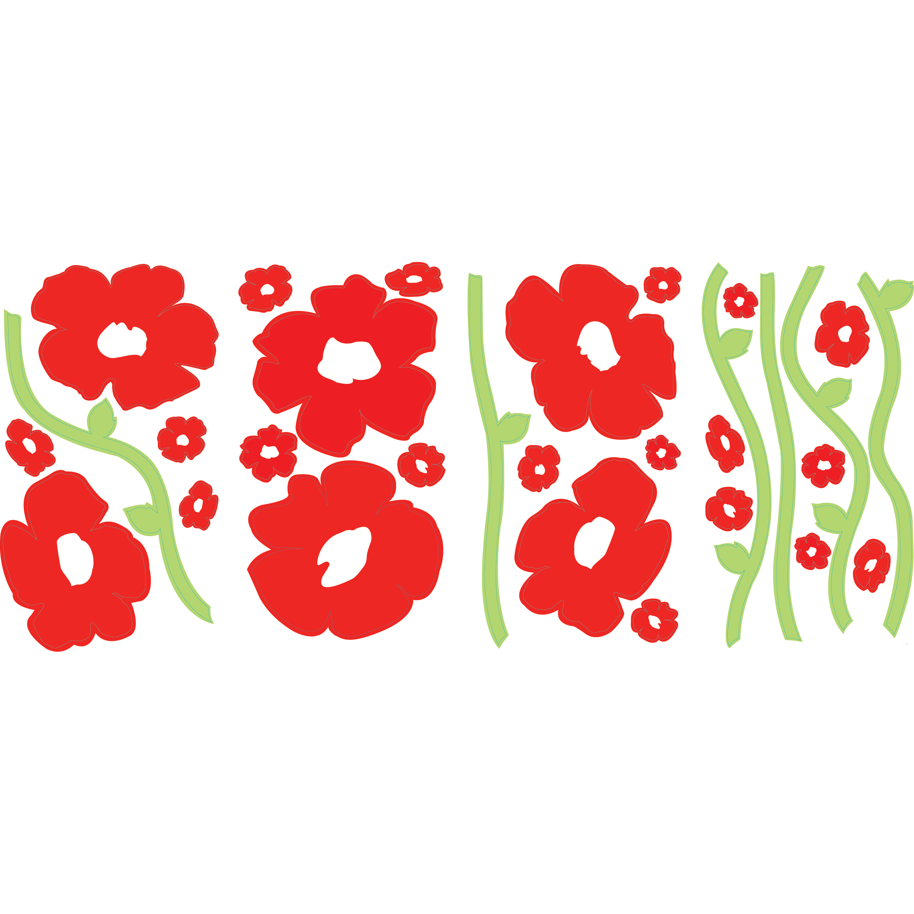 Poppies Peel & Stick Wandbild - RoomMates Poppies Peel & Stick Wandbild - RoomMates - Produktbild 3