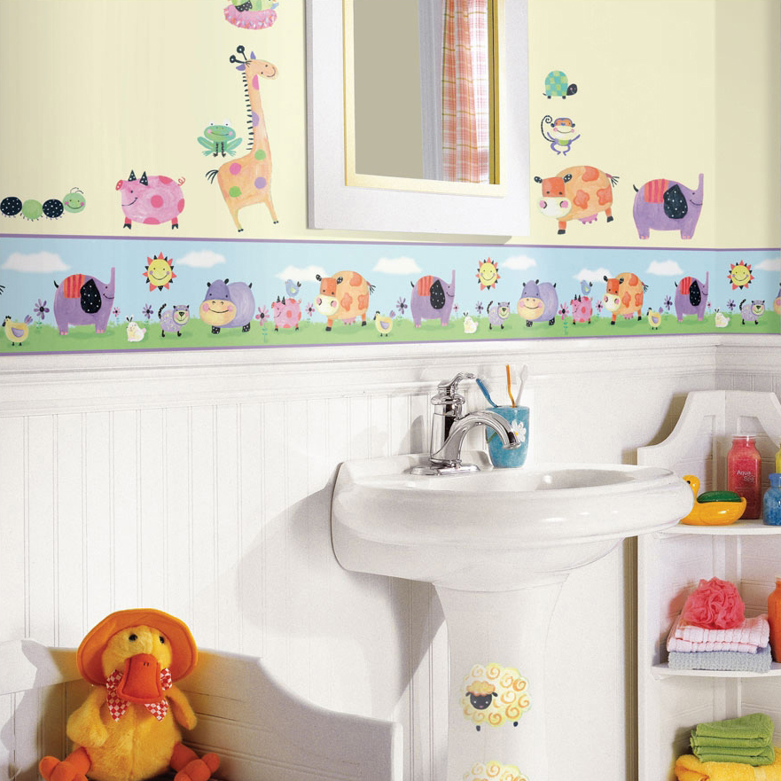 Polka dot piggy border - RoomMates for KiDS Polka dot piggy border - RoomMates for KiDS