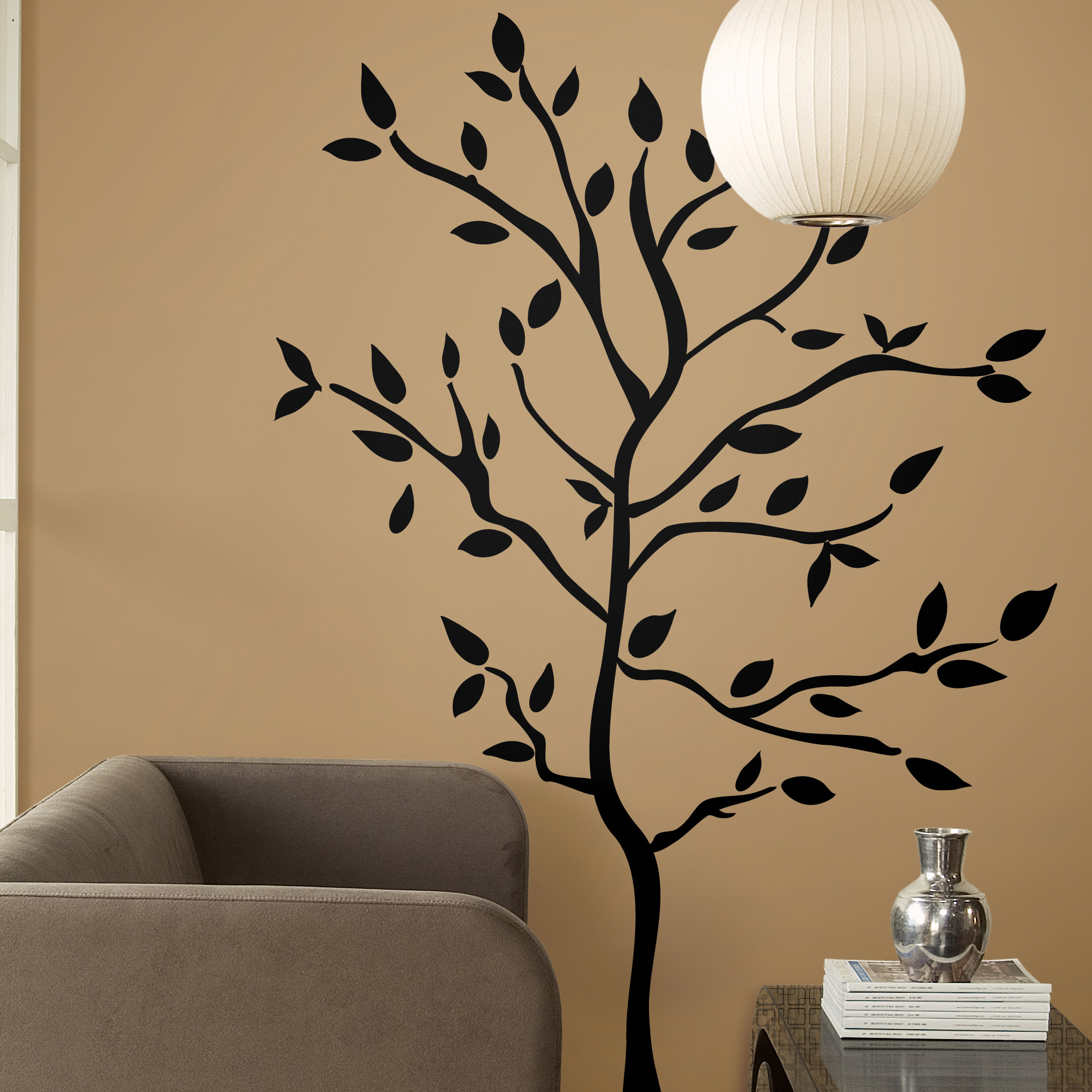 Tree branches mural - RoomMates