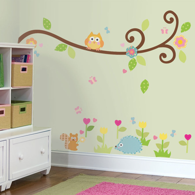 Scroll Tree Branch Wall Decals - RoomMates for KiDS Scroll Tree Branch Wall Decals - RoomMates for KiDS