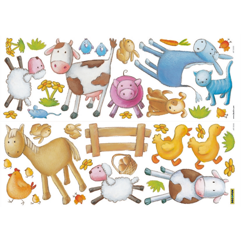 Animal Farm Wandsticker - Decofun Animal Farm Wandsticker - Decofun
