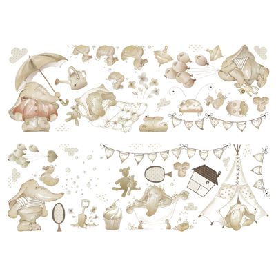Eleflump Wandsticker - Graham & Brown Eleflump Wandsticker - Graham & Brown