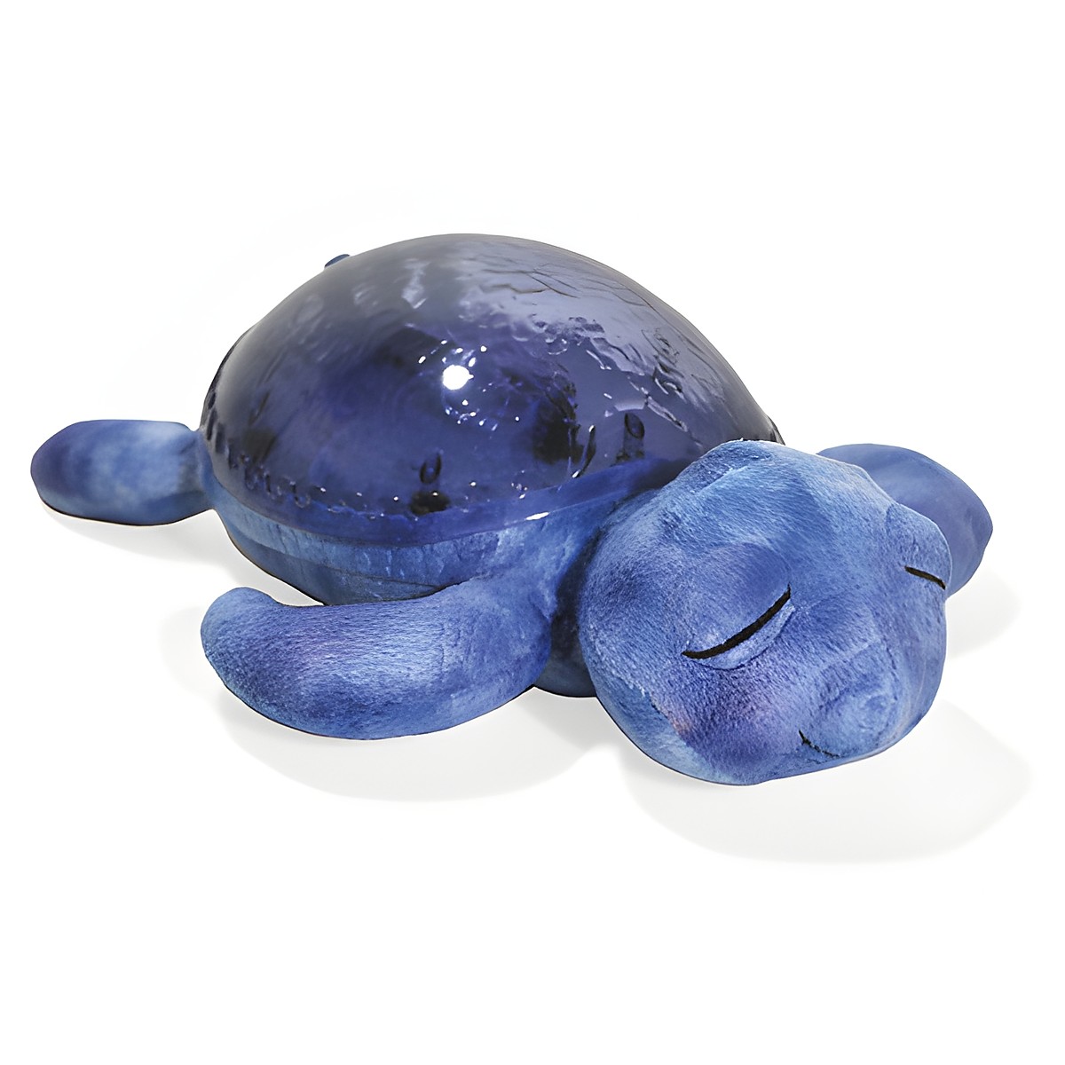 Cloud b Einschlafhilfe Tranquil Turtle Ocean, dunkelblaues Kuscheltier-Schildkröte mit LED-Panzer-Projektor