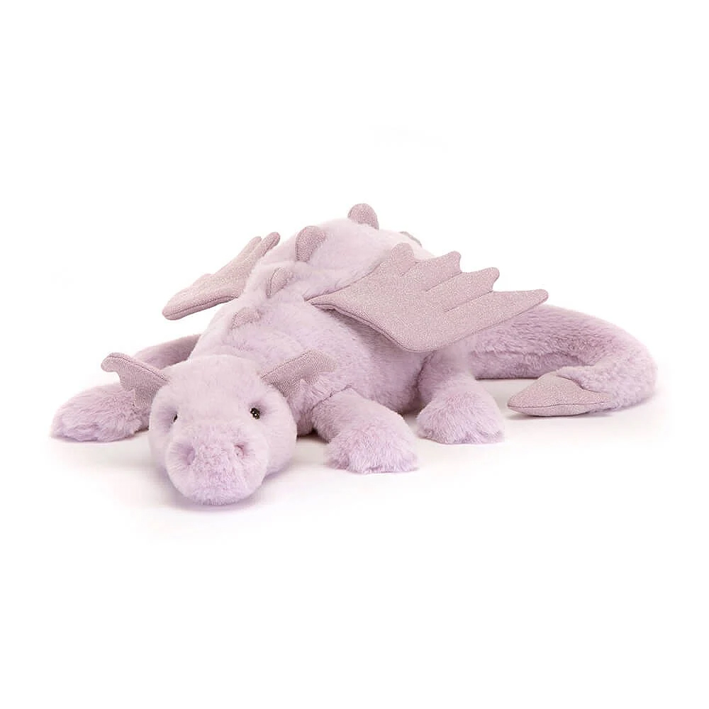 Jellycat Lavender Dragon Large - Soft Cuddly Toy Jellycat Lavender Dragon Large - Soft Cuddly Toy