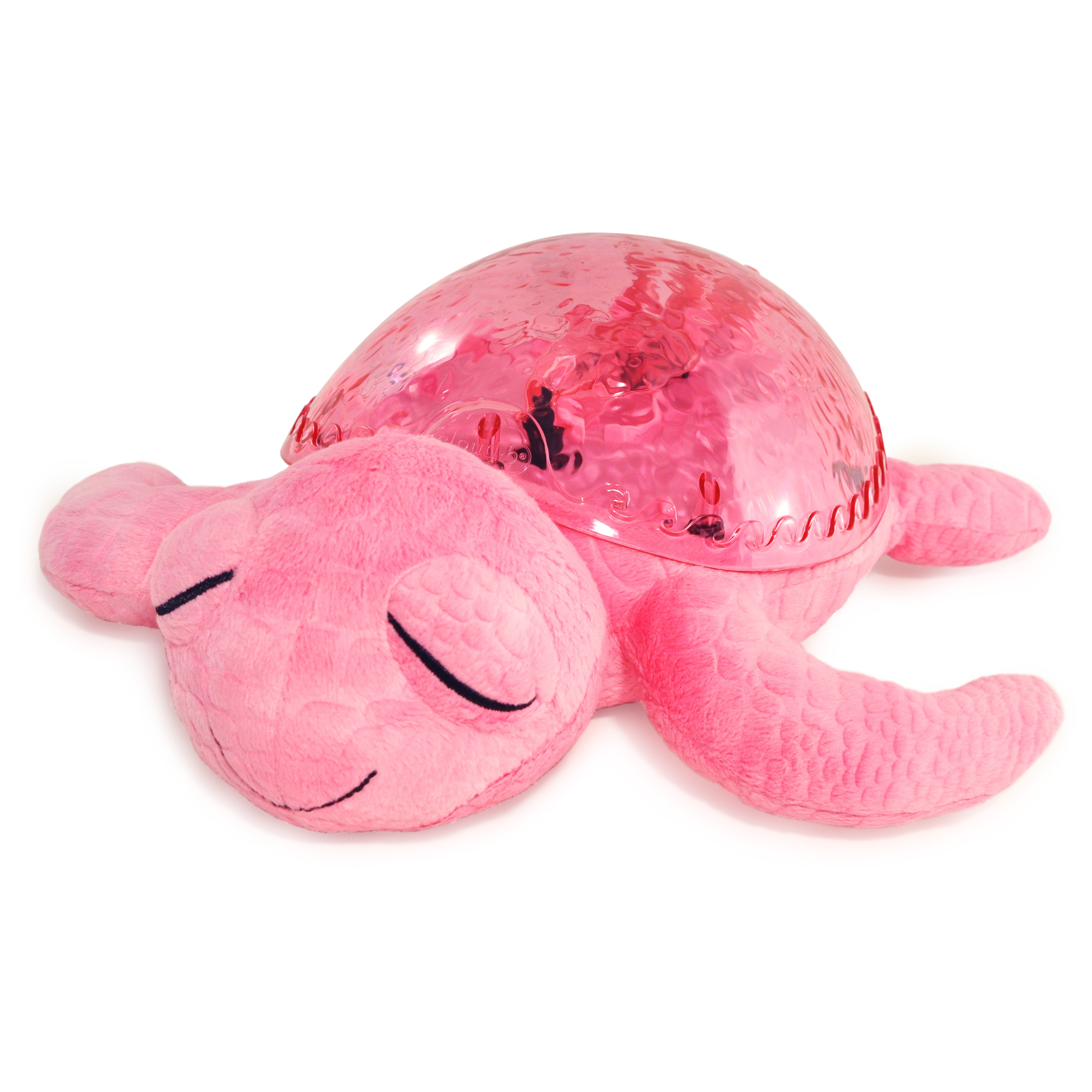 Cloud b sleep aid Tranquil Turtle Pink, pink plush turtle with LED projector shell