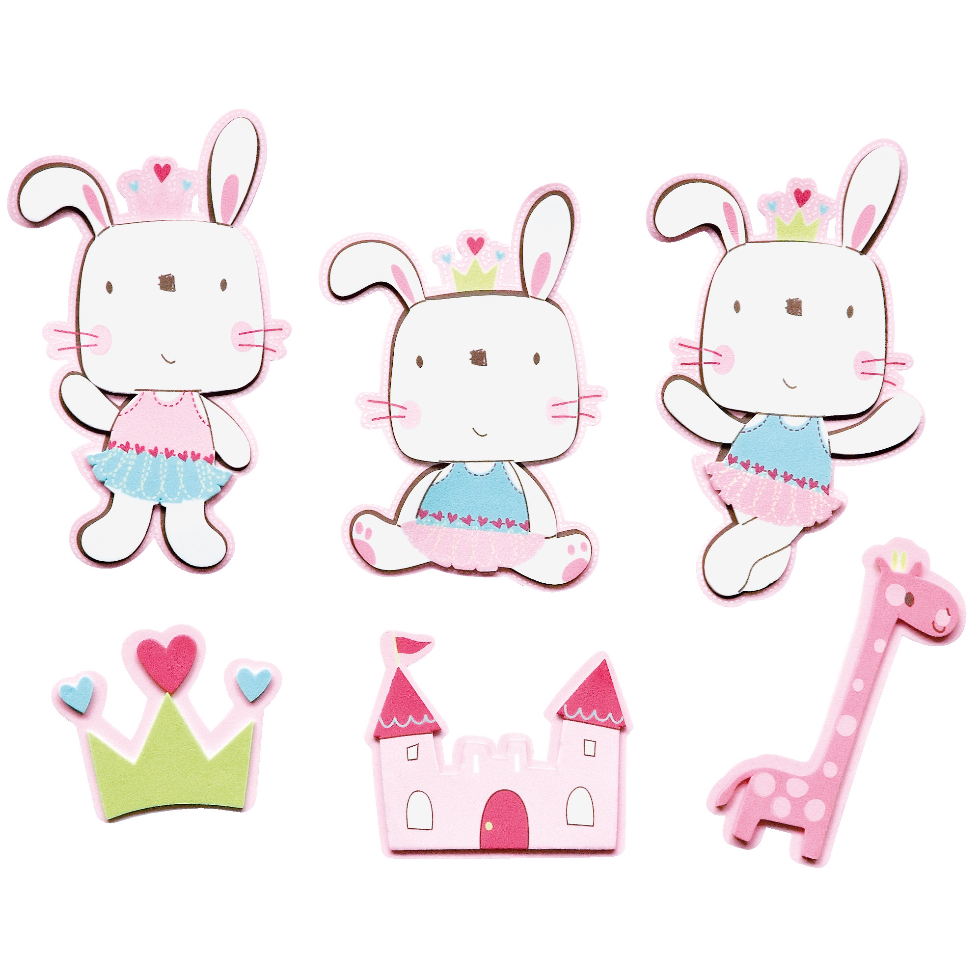 Funny Bunny mini foam elements - Decofun