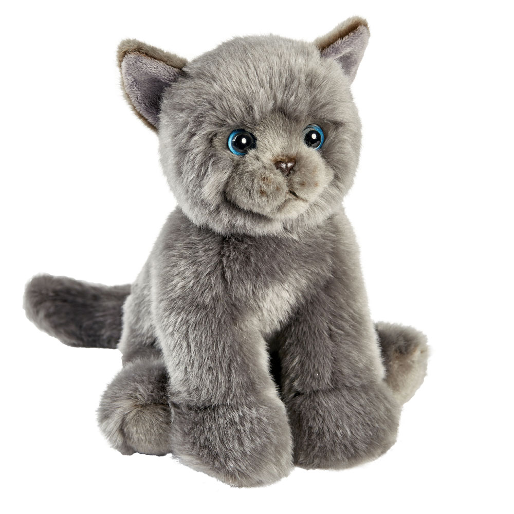 Kartäuser Katze Kuscheltier - Anima Plüschfigur Chartreux grau sitzend