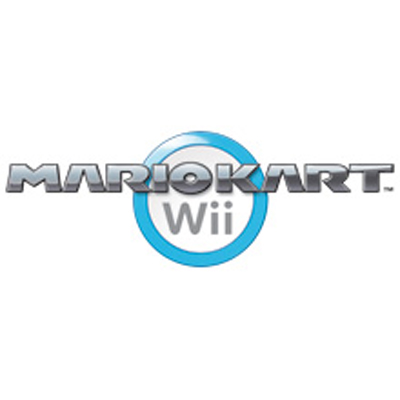 RoomMates wall decal Nintendo Mario Kart Wii, Mario Kart Wii logo as a separate decal motif on a white background