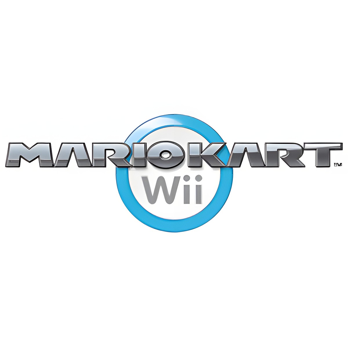 RoomMates wall decal Nintendo Mario Kart Wii, Mario Kart Wii logo as a separate decal motif on a white background