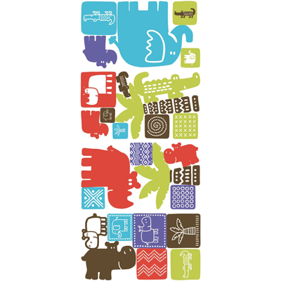 Safari Blocks Wandsticker - RoomMates for KiDS Safari Blocks Wandsticker - RoomMates for KiDS - Produktbild 2