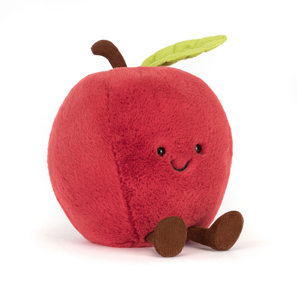 Jellycat Cuddly Toy Apple - Amuseables Apple (Plush Toy) Jellycat Amuseables Apple - apple cuddly toy