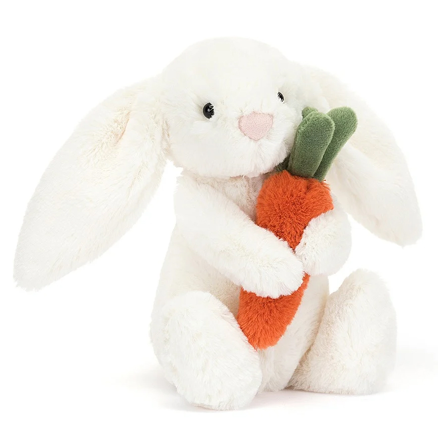 Jellycat Bashful Carrot Bunny Little - Soft Cuddly Toy Jellycat Bashful Carrot Bunny Little - Soft Cuddly Toy