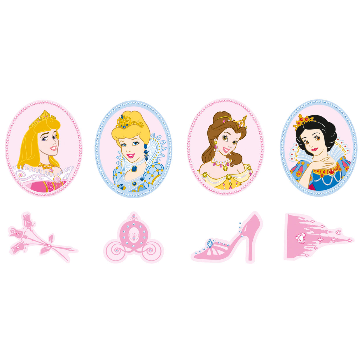 Disney Princess mini Wanddekoration - Decofun