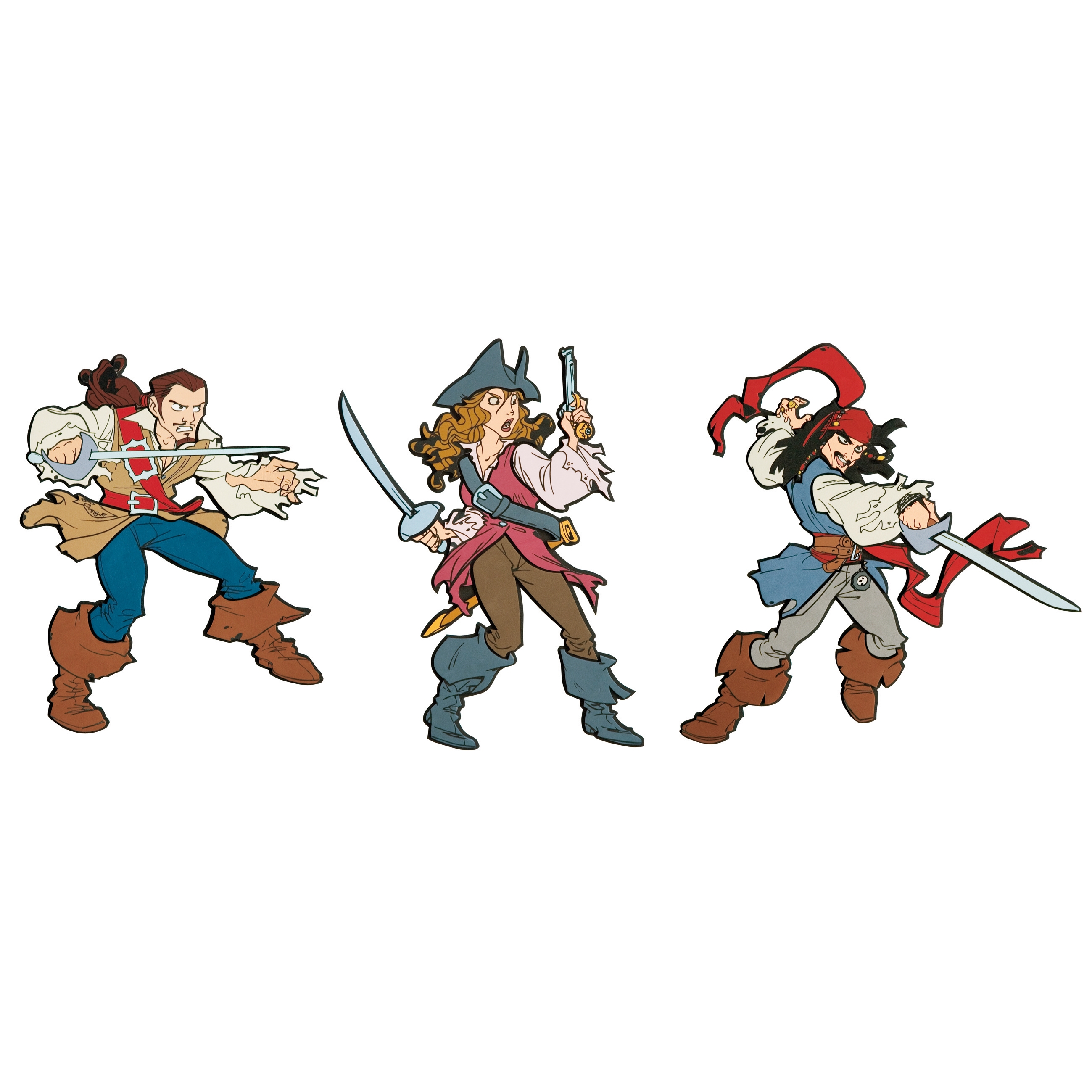 Pirates of the Caribbean wall decoration 3 pcs. Decofun Pirates of the Caribbean wall decoration 3 pcs. Decofun