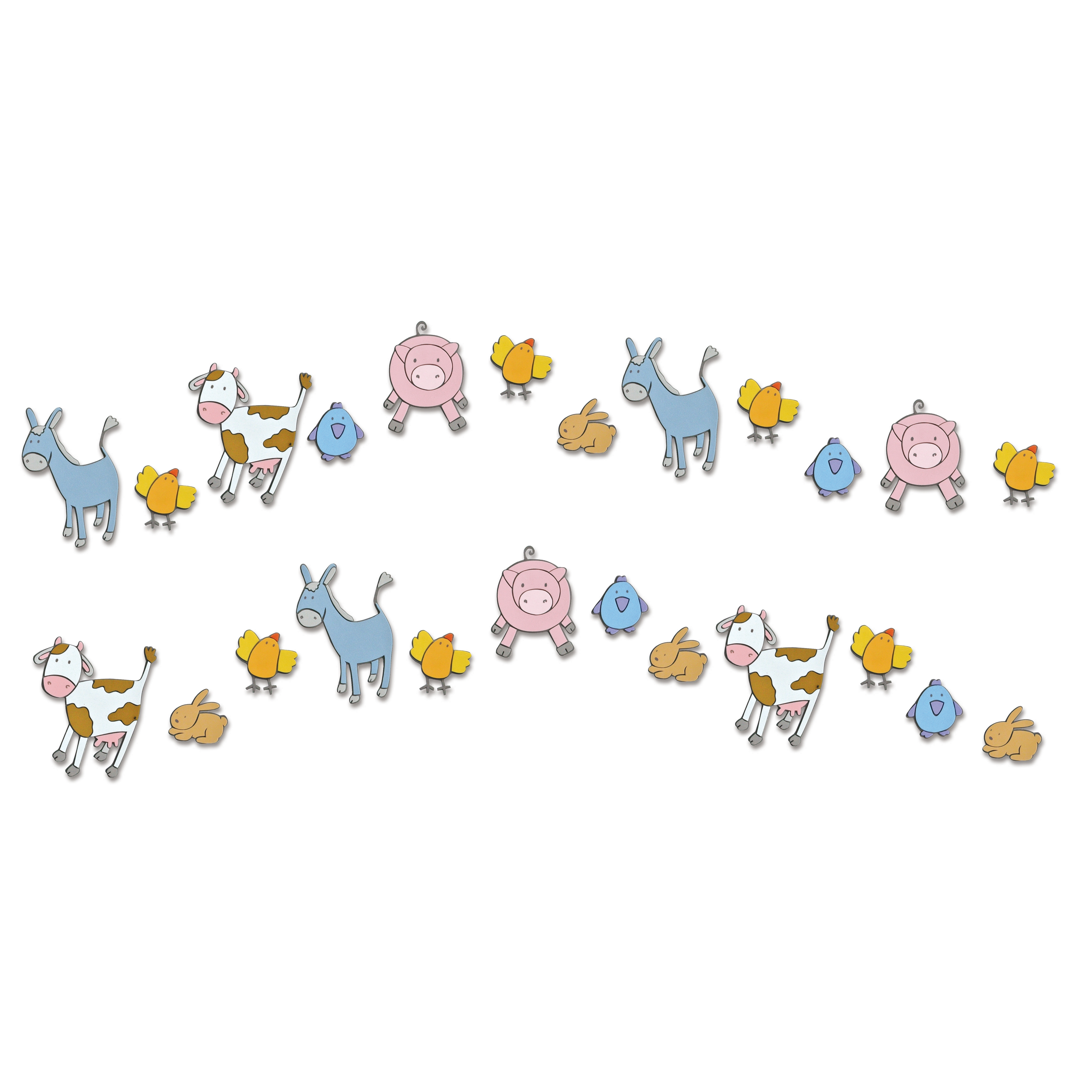 Animal Farm mini foam elements - Decofun Animal Farm mini foam elements - Decofun