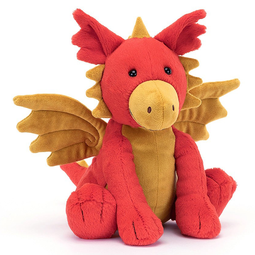 Jellycat Soft Toy Dragon - Darvin Dragon (Plush Toy)