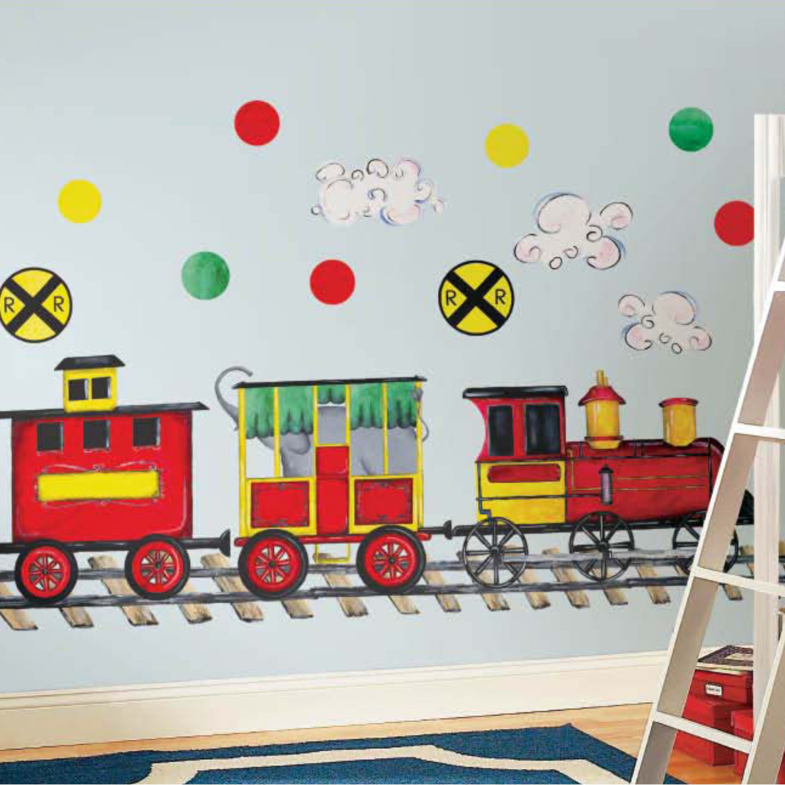 All aboard mural - RoomMates for KiDS All aboard mural - RoomMates for KiDS