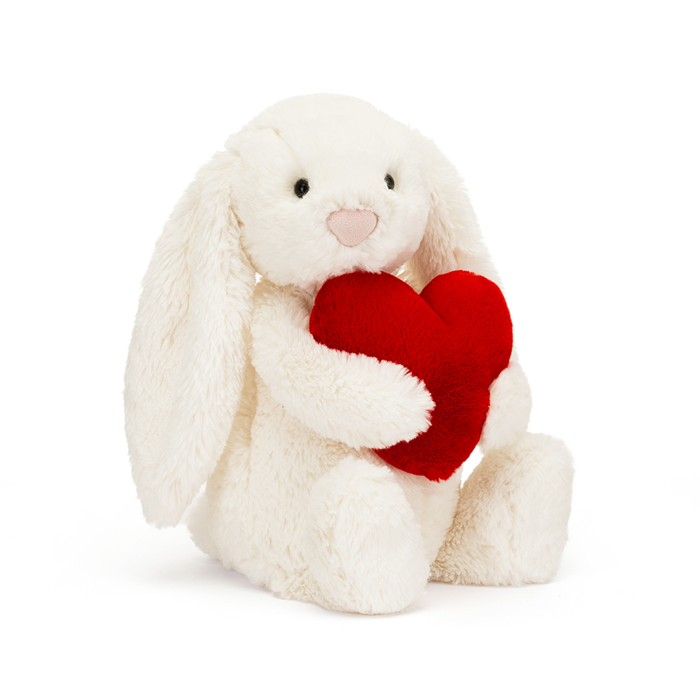 Jellycat Bashful Red Love Heart Bunny Original - Kuscheltier Hase Jellycat Bashful Red Love Heart Bunny Original - Kuscheltier Hase