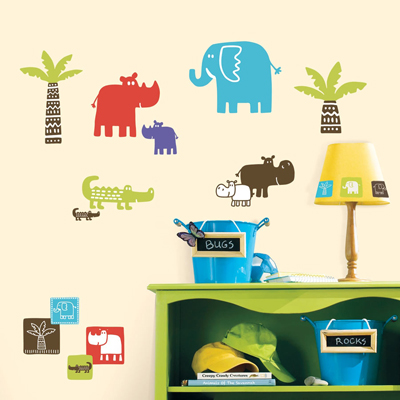 Safari Blocks Wandsticker - RoomMates for KiDS Safari Blocks Wandsticker - RoomMates for KiDS