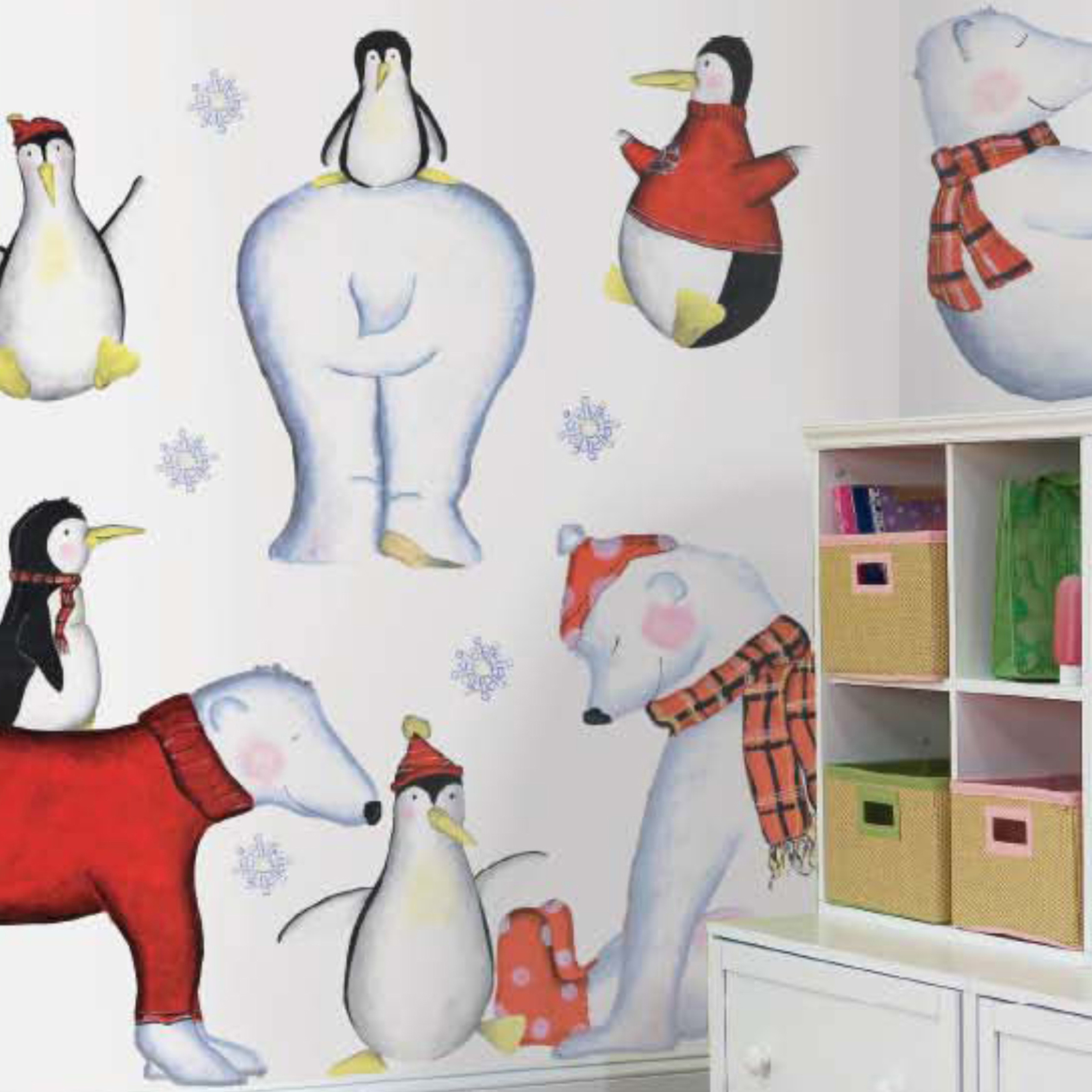 Polar bear & friends mural - RoomMates for KiDS Polar bear & friends mural - RoomMates for KiDS
