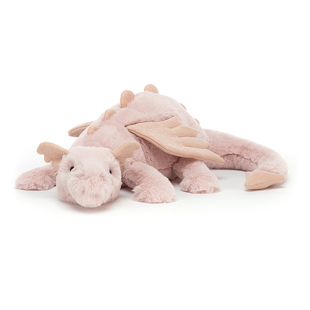 Rose Dragon Large - cuddly toy from Jellycat